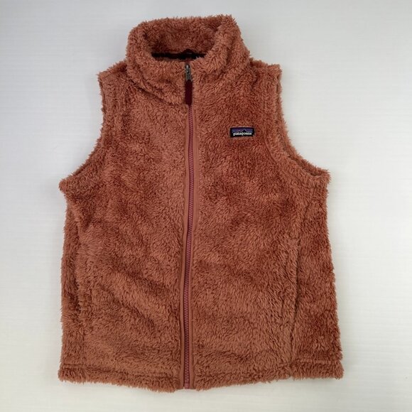 Patagonia Vest Girl Large Full Zip Pocket Sleeveless Jacket Dusty Rose Core No